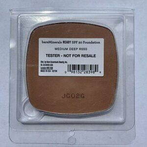 bareMinerals READY SPF 20 Foundation MEDIUM DEEP R550 Full Size Tester Pan RARE!